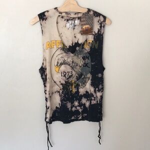 Affliction Black and White Tank Top